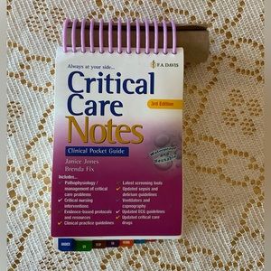 BRAND NEW CRITICAL CARE NOTES Clinical Pocket Guide- Valued New At $48